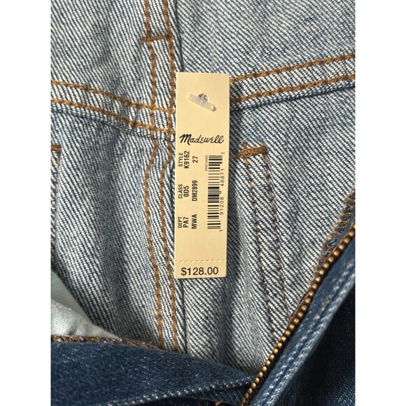 Madewell High Rise Flare Jeans Size 27 NWT Dark Wash Wide Leg 11” Rise $128 Reta - Picture 5 of 12